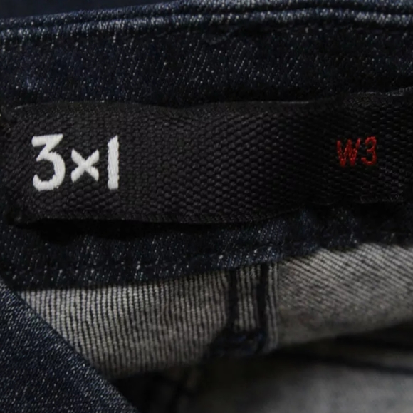 3X1 NYC W3 DARK BLUE COTTON STRETCH JEANS SKINNY - Picture 7 of 7